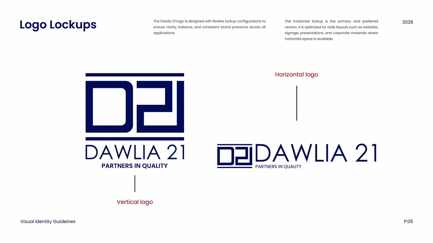 Al Dawlia brand guidelines, page 7