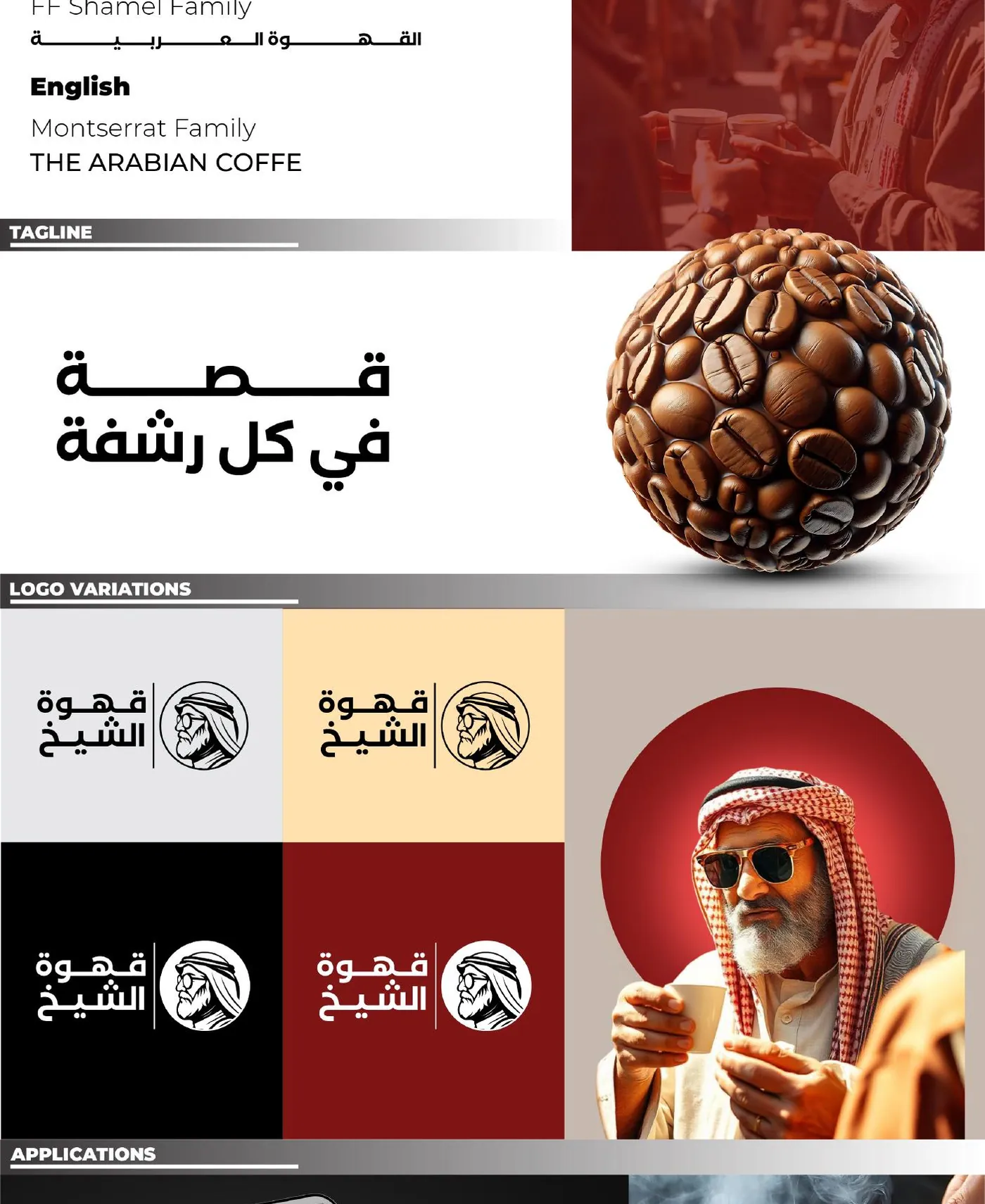 Qahwet El Sheikh brand guidelines, page 3