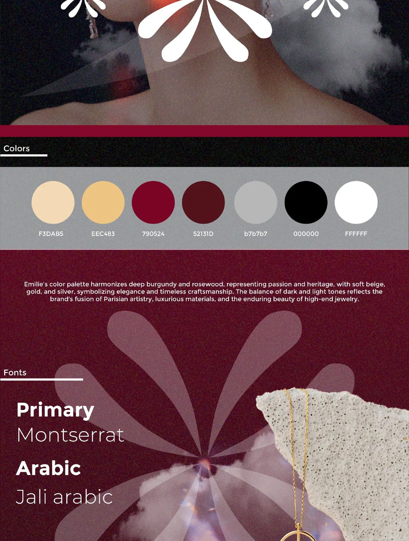 Emilie brand guidelines, page 3