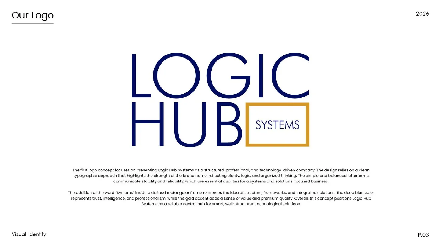 LogicHub Systems brand guidelines, page 4
