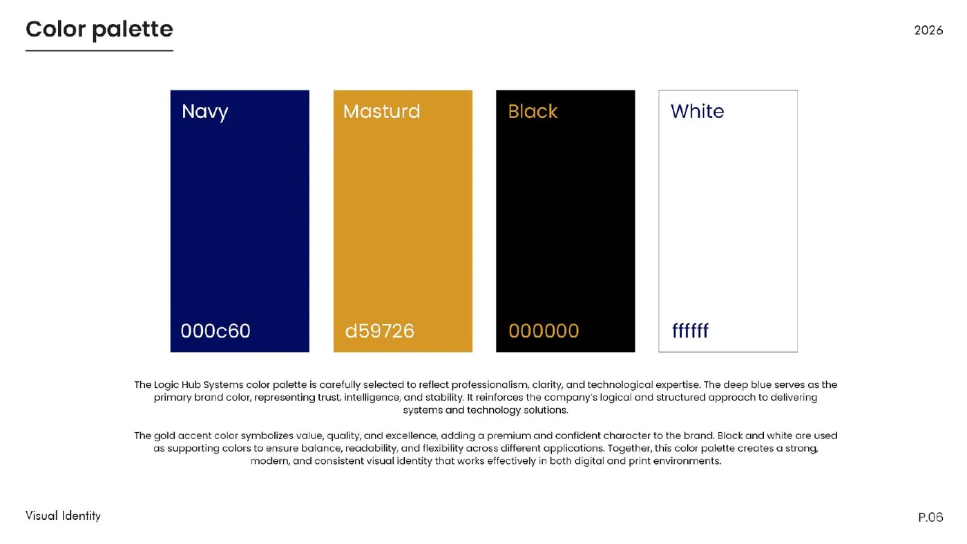 LogicHub Systems brand guidelines, page 7