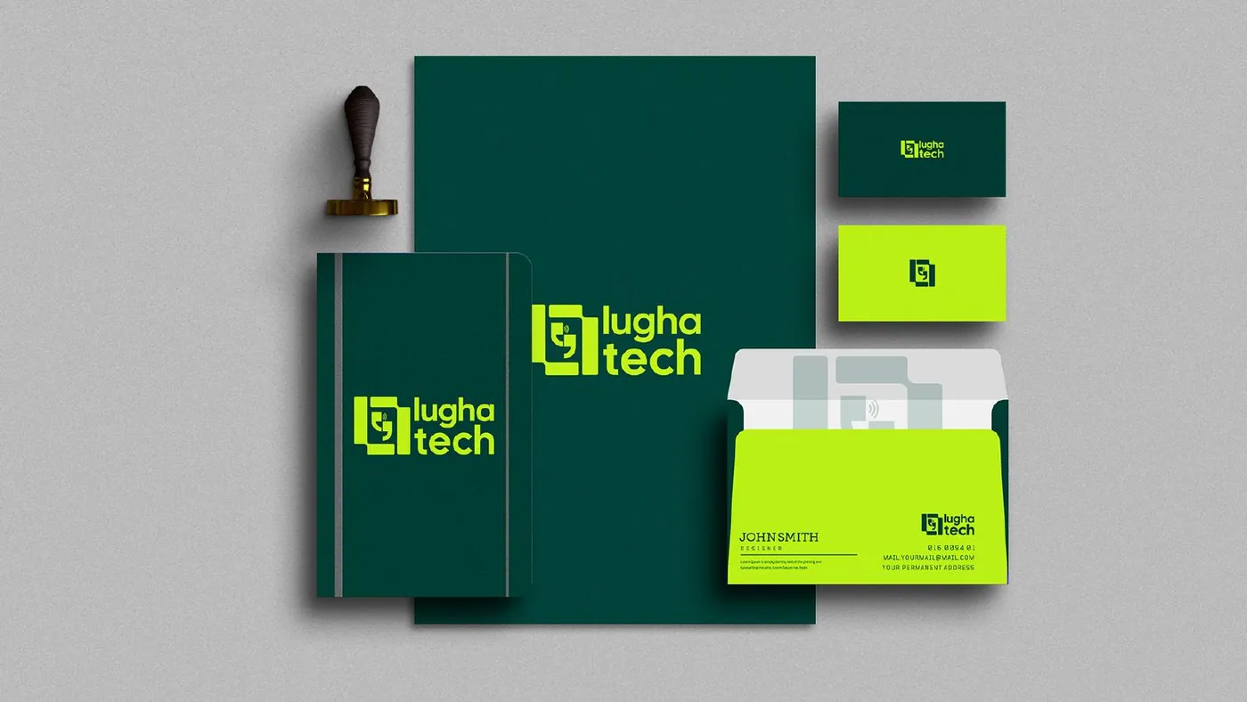 Lugha Tech brand guidelines, page 16